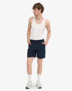 Organic Twill Shorts - Navy Blue