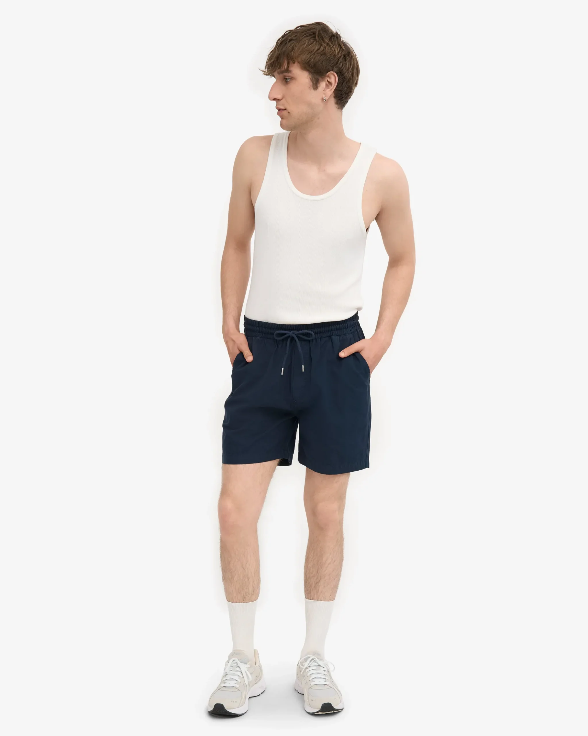 Organic Twill Shorts - Navy Blue