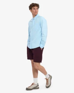 Organic Twill Shorts - Oxblood Red