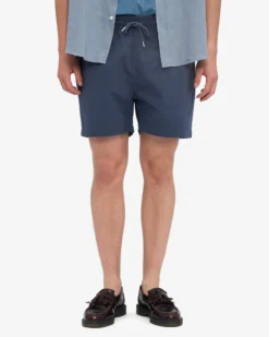 Organic Twill Shorts - Petrol Blue