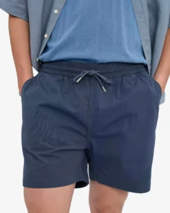 Organic Twill Shorts - Petrol Blue