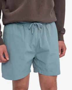Organic Twill Shorts - Steel Blue
