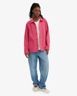 Organic Workwear Jacket - Bubblegum Pink