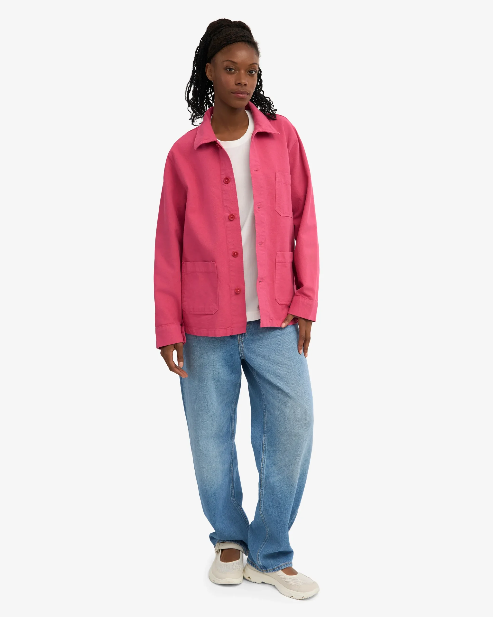 Organic Workwear Jacket - Bubblegum Pink