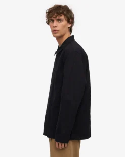 Organic Workwear Jacket - Deep Black