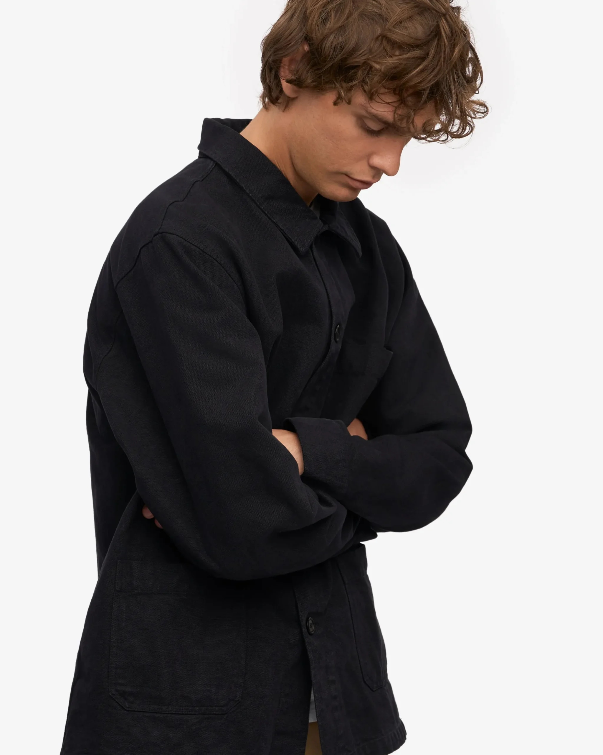 Organic Workwear Jacket - Deep Black