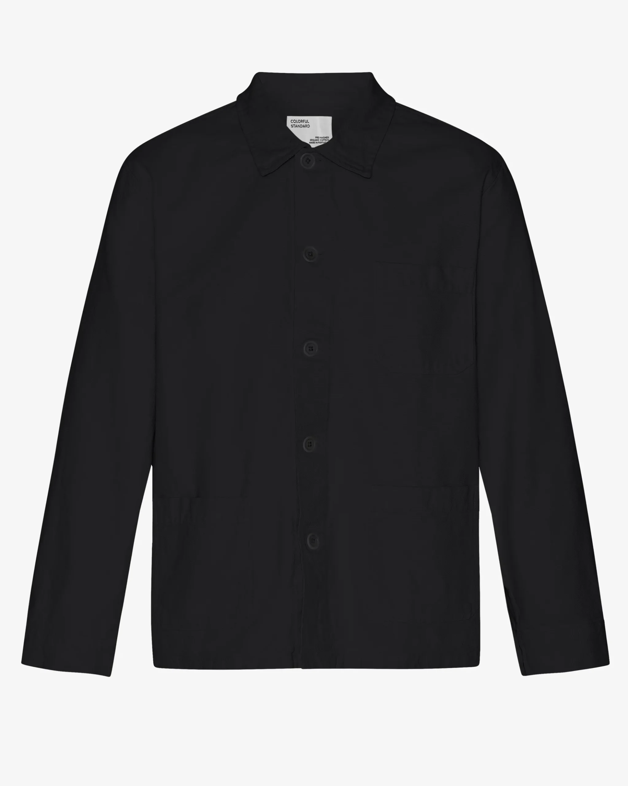 Organic Workwear Jacket - Deep Black
