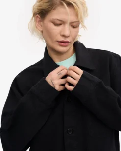Organic Workwear Jacket - Deep Black