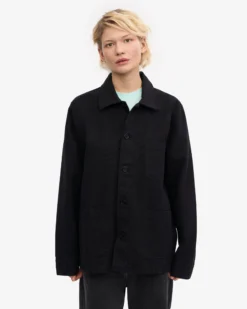 Organic Workwear Jacket - Deep Black