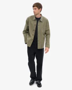 Organic Workwear Jacket - Dusty Olive