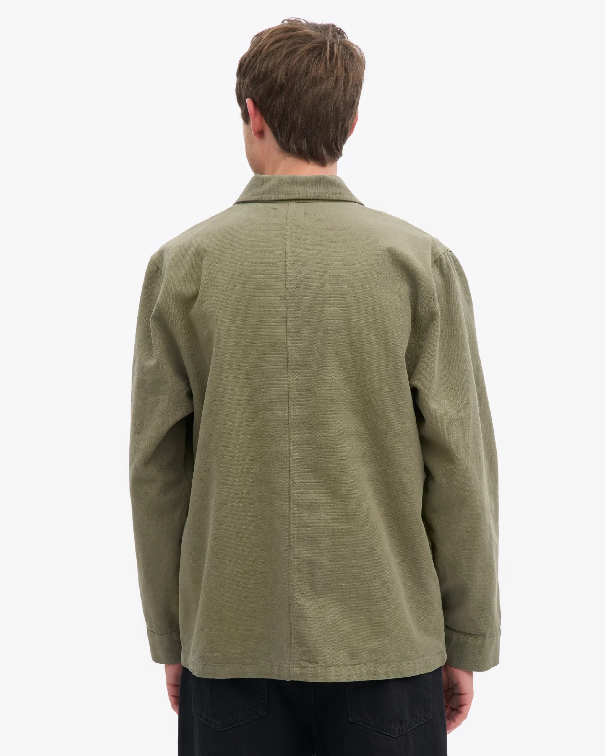 Organic Workwear Jacket - Dusty Olive