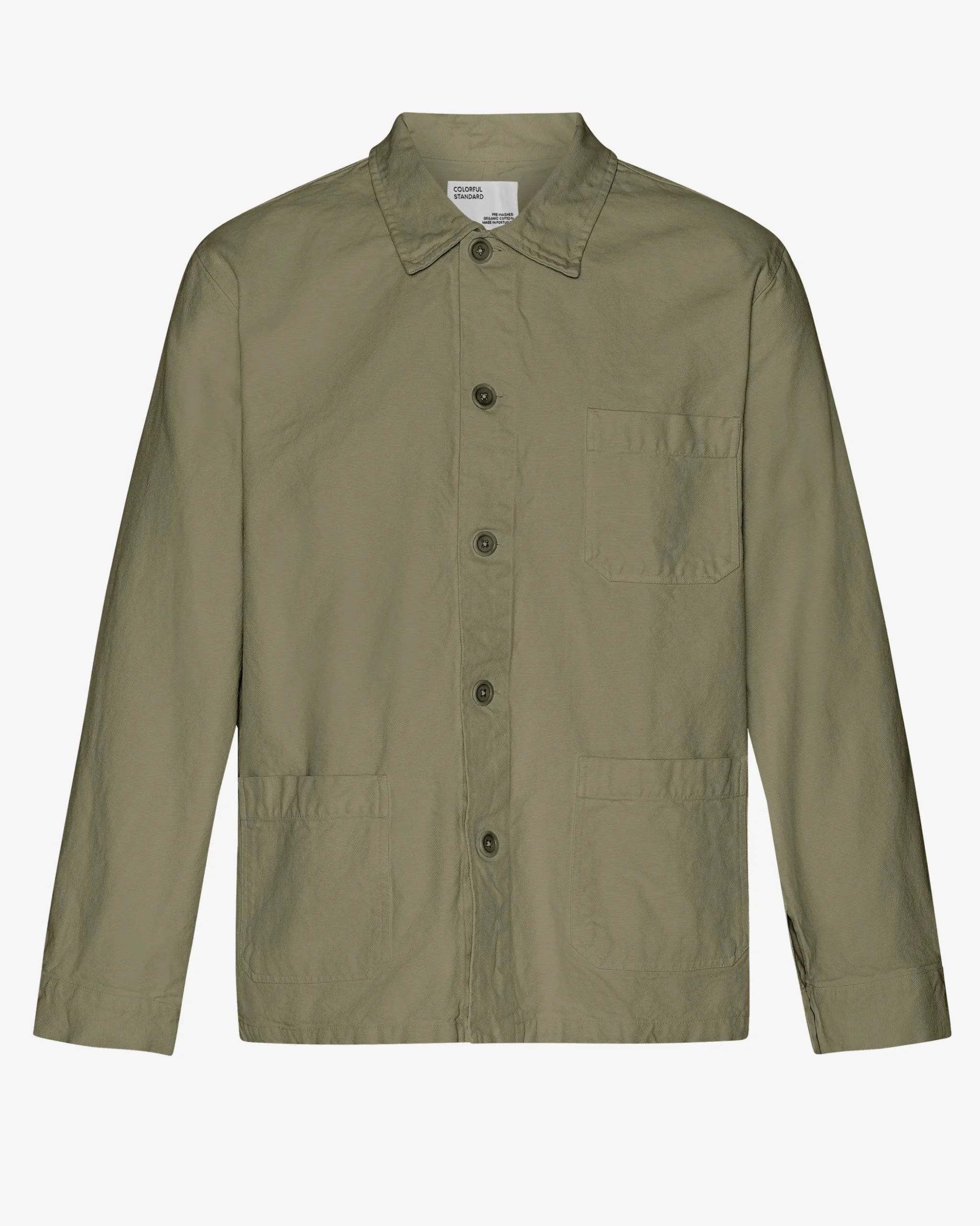 Organic Workwear Jacket - Dusty Olive