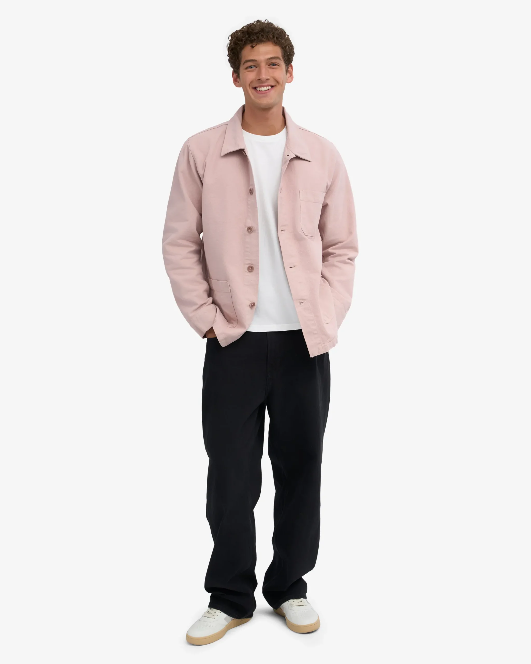 Organic Workwear Jacket - Faded Pink