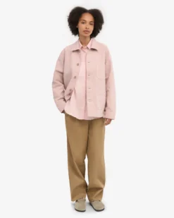 Organic Workwear Jacket - Faded Pink