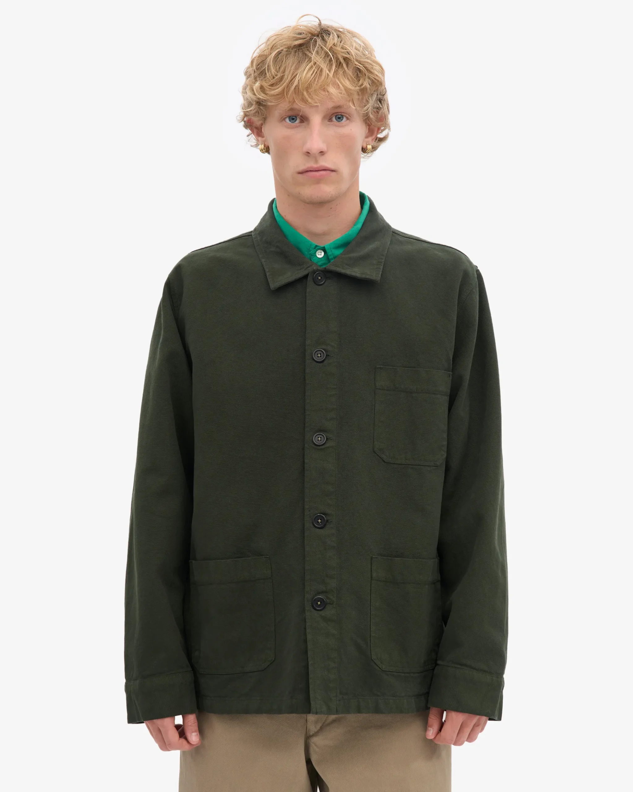 Organic Workwear Jacket - Hunter Green