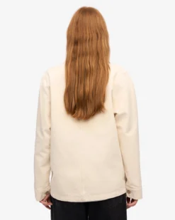Organic Workwear Jacket - Ivory White