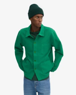 Organic Workwear Jacket - Kelly Green