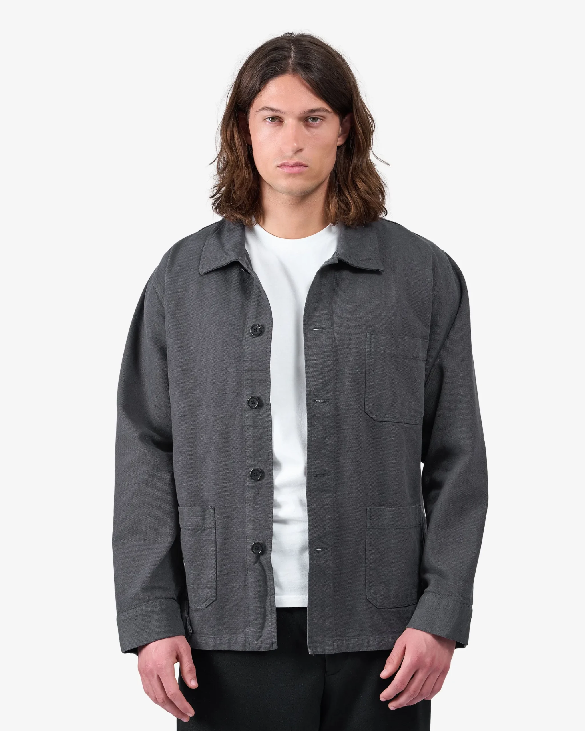 Organic Workwear Jacket - Lava Grey