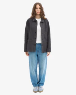 Organic Workwear Jacket - Lava Grey