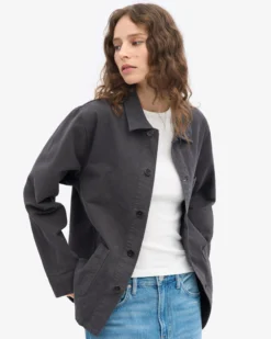 Organic Workwear Jacket - Lava Grey