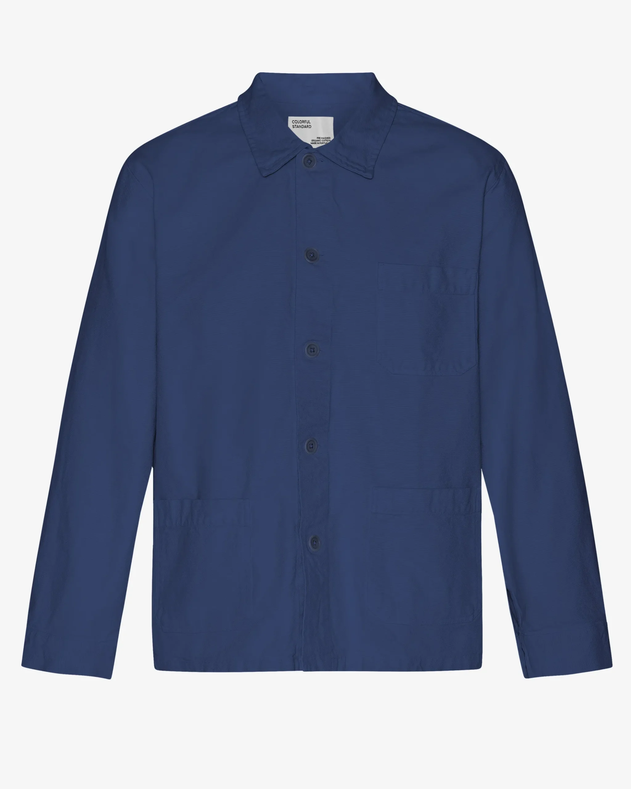 Organic Workwear Jacket - Marine Blue