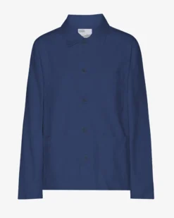 Organic Workwear Jacket - Marine Blue