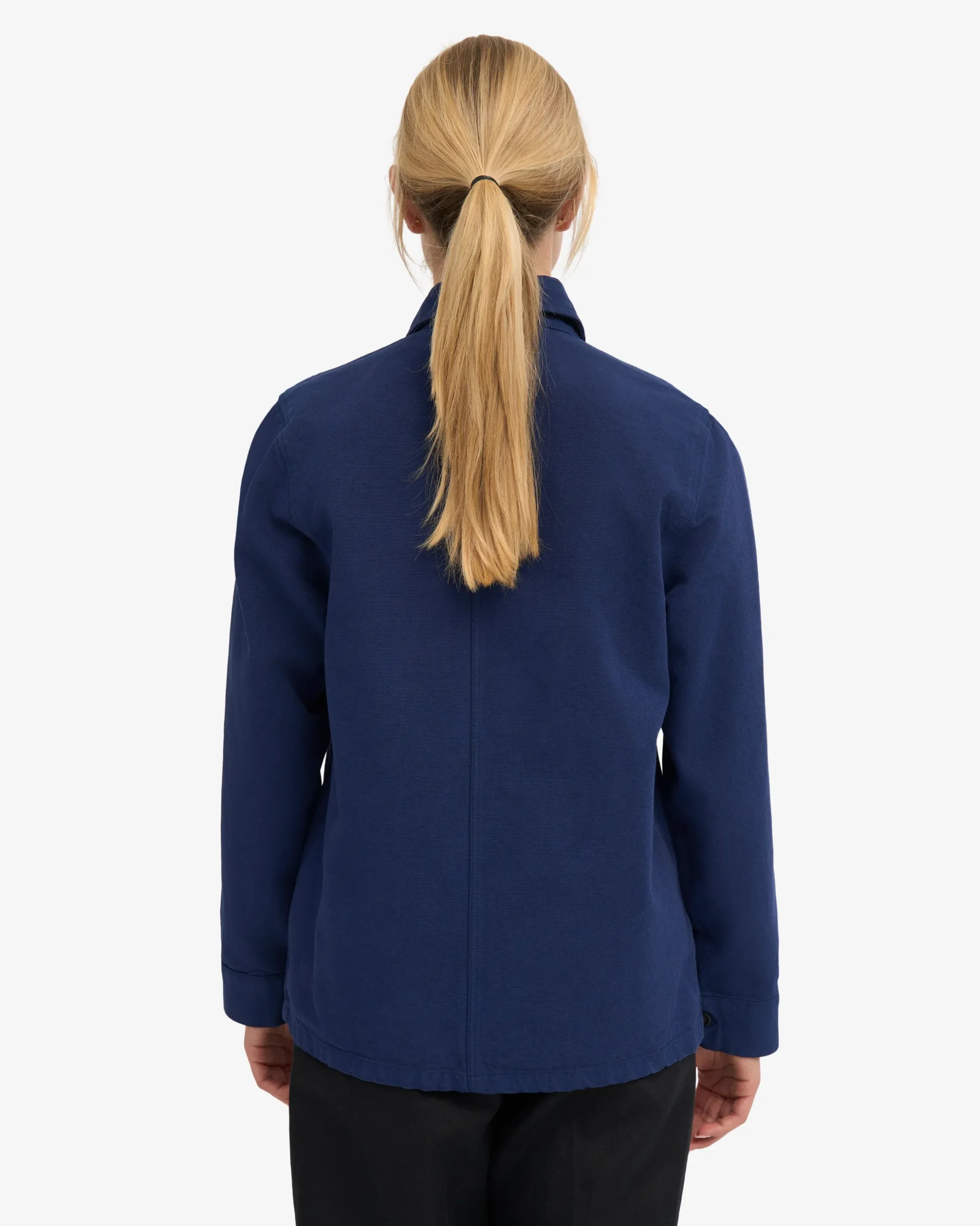 Organic Workwear Jacket - Marine Blue