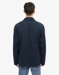 Organic Workwear Jacket - Navy Blue