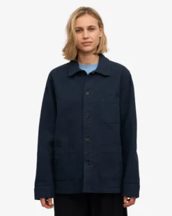 Organic Workwear Jacket - Navy Blue