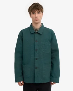 Organic Workwear Jacket - Ocean Green