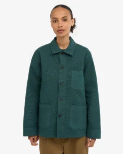 Organic Workwear Jacket - Ocean Green