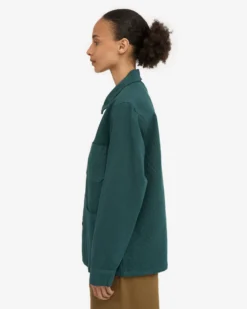 Organic Workwear Jacket - Ocean Green