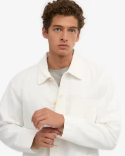 Organic Workwear Jacket - Optical White