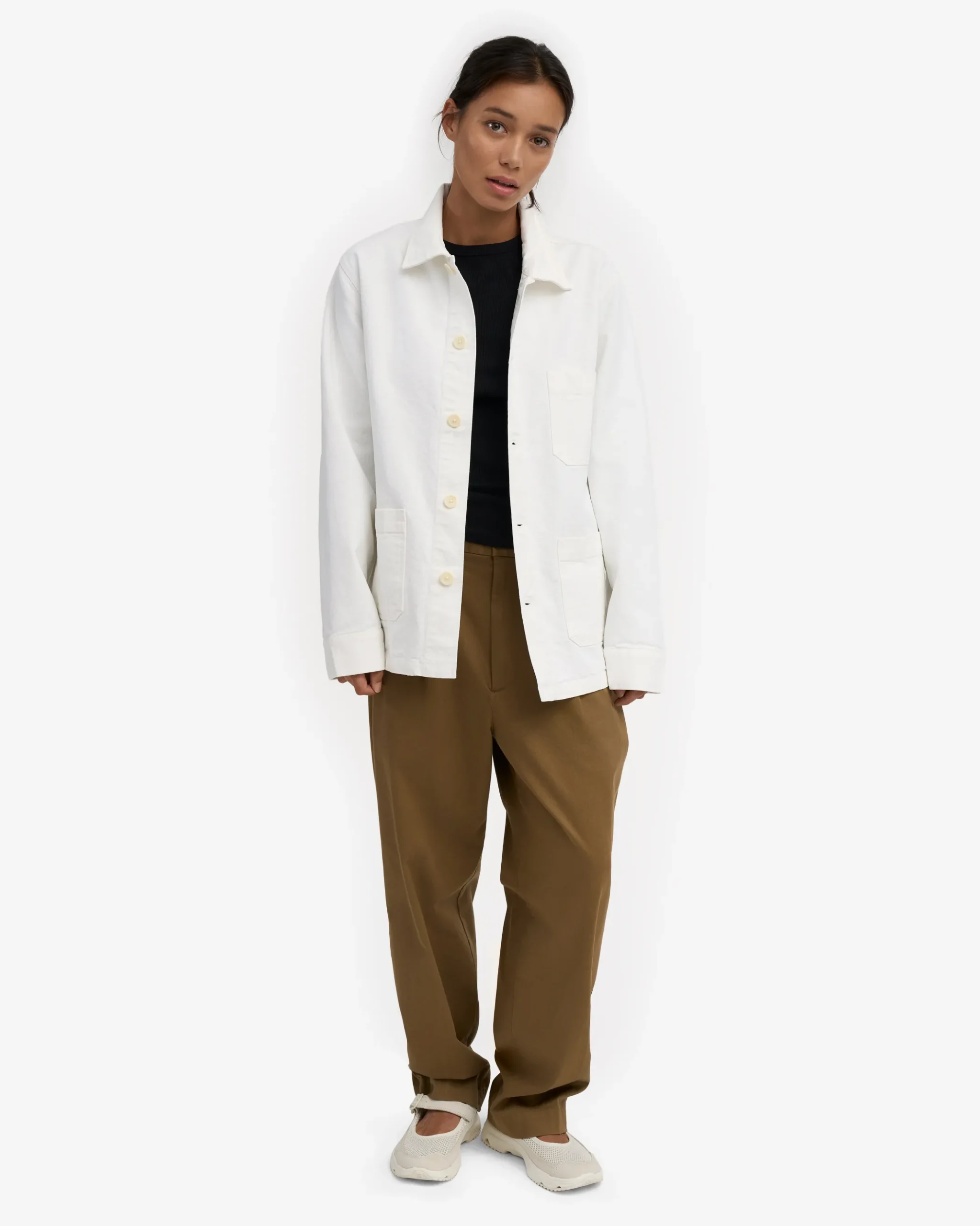 Organic Workwear Jacket - Optical White