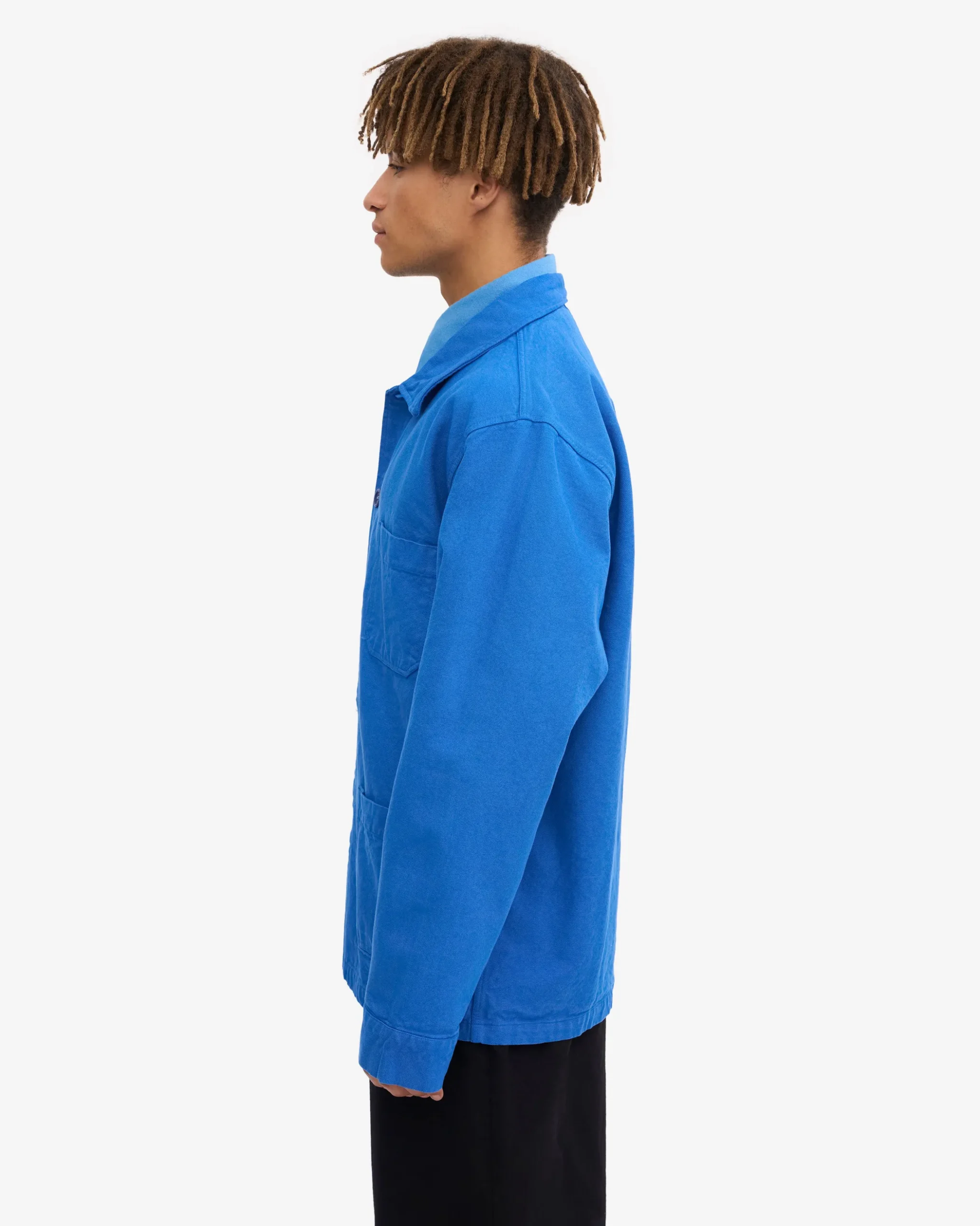 Organic Workwear Jacket - Pacific Blue