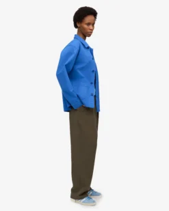 Organic Workwear Jacket - Pacific Blue