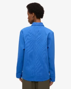 Organic Workwear Jacket - Pacific Blue
