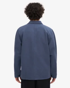 Organic Workwear Jacket - Petrol Blue