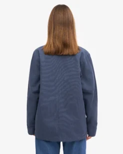 Organic Workwear Jacket - Petrol Blue
