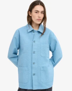 Organic Workwear Jacket - Seaside Blue