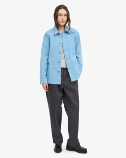 Organic Workwear Jacket - Seaside Blue