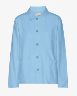 Organic Workwear Jacket - Seaside Blue