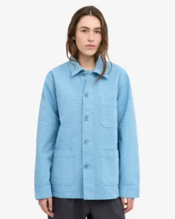 Organic Workwear Jacket - Seaside Blue