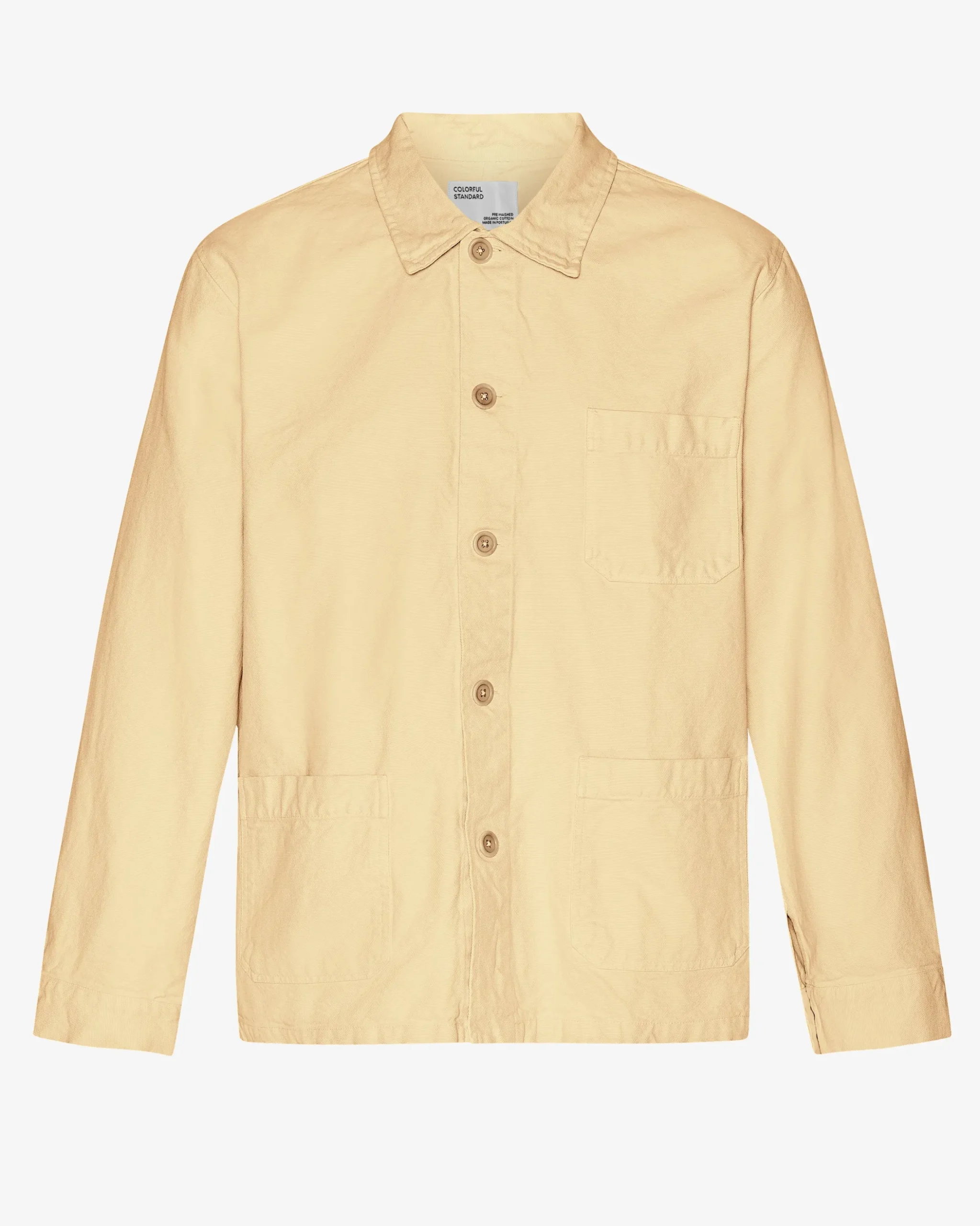 Organic Workwear Jacket - Soft Yellow