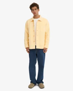 Organic Workwear Jacket - Soft Yellow