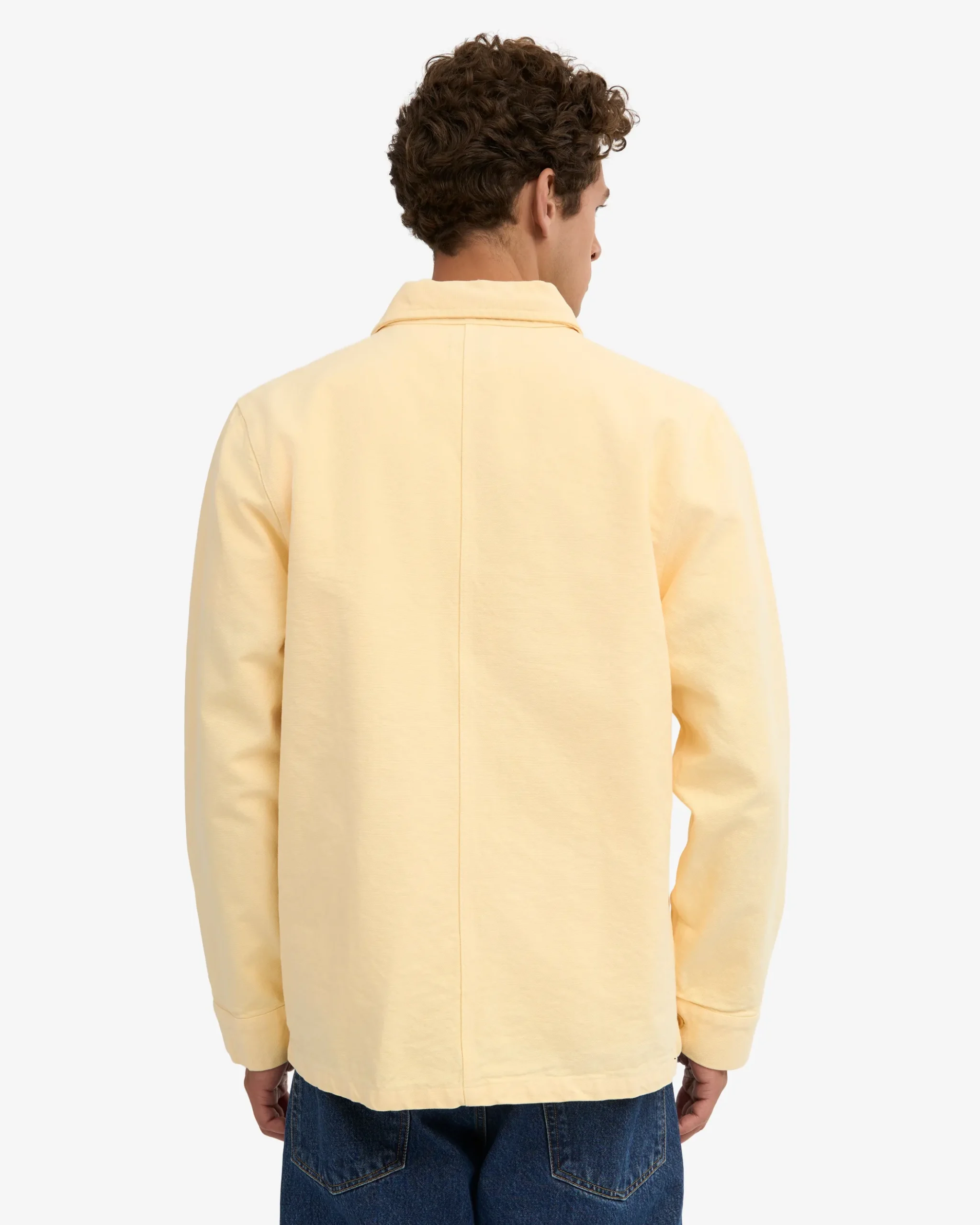 Organic Workwear Jacket - Soft Yellow