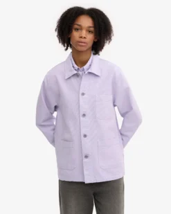 Organic Workwear Jacket - Soft Lavender