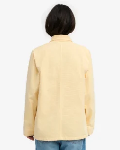Organic Workwear Jacket - Soft Yellow