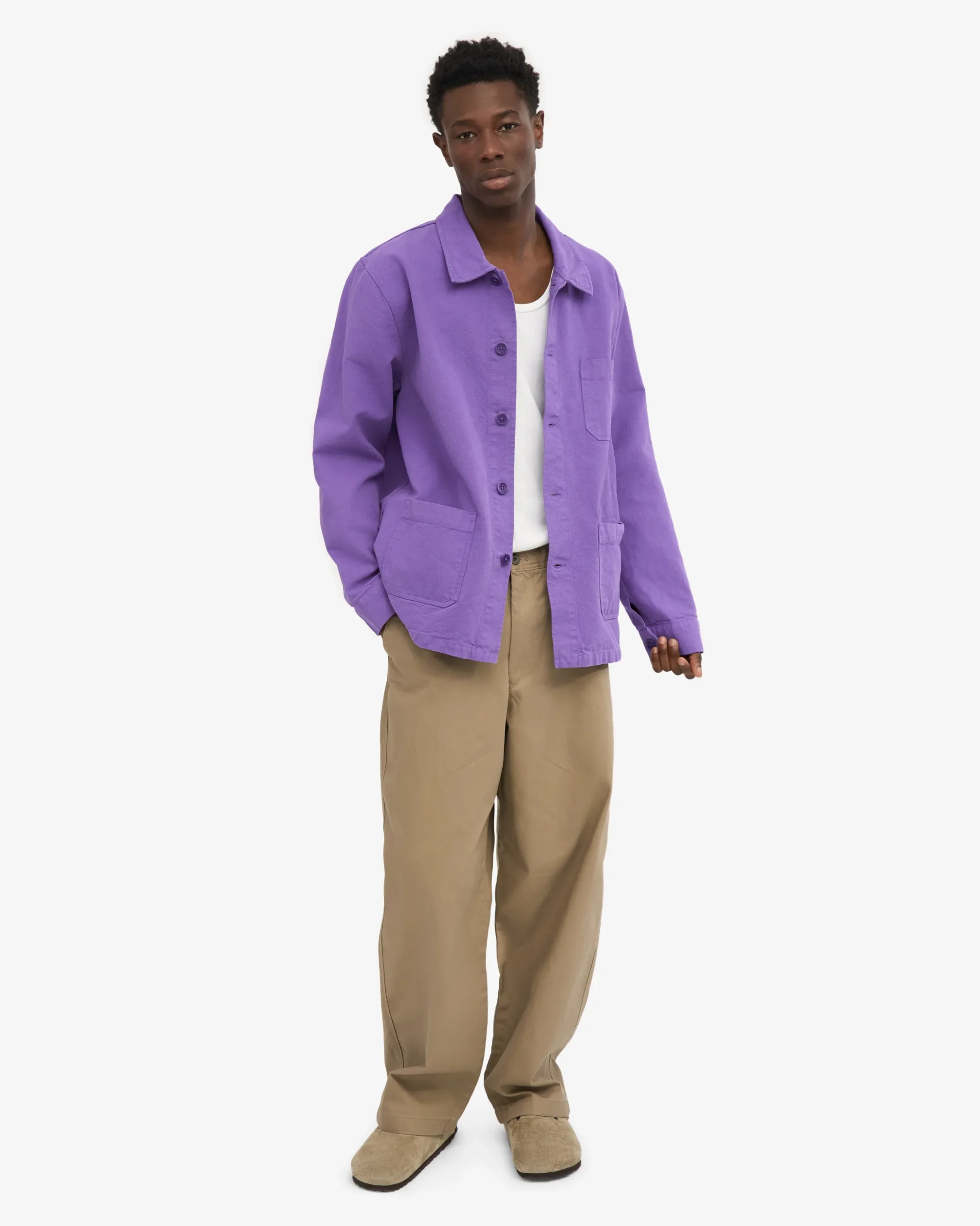 Organic Workwear Jacket - Ultra Violet