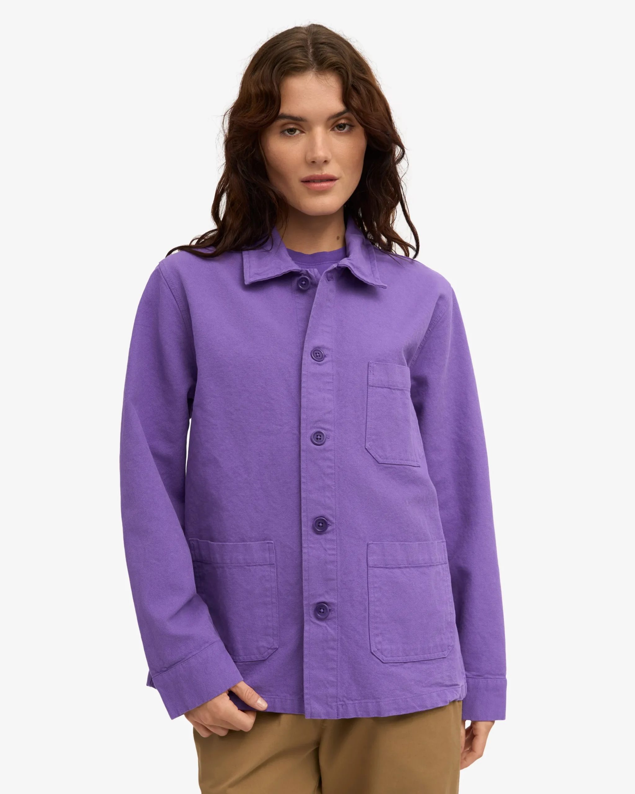 Organic Workwear Jacket - Ultra Violet